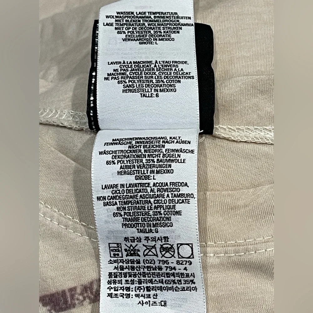 Harley Davidson Kokomo Indiana Beige Women Size Large Long sleeve shirt - Picture 6 of 7